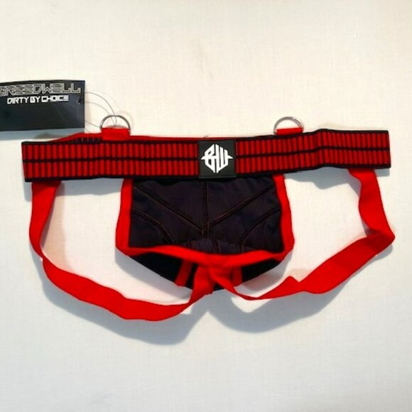 Breedwell Size XL Hybred Athletic Supporter/Jockstrap - Red/Black - Picture 5 of 7